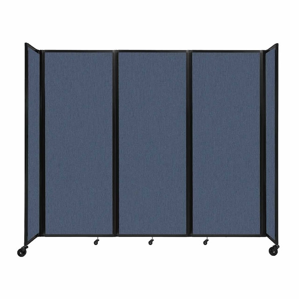 Room Divider 360 Folding Portable Partition 8'6" x 7'6" Ocean Fabric